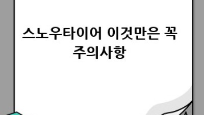 겨울철 안전 필수템! 스노우타이어 똑똑하게 고르는 법 ❄️🚗