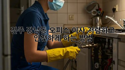 진주 강남동 오피스 이사, 저렴하고 안전하게 하는 방법!